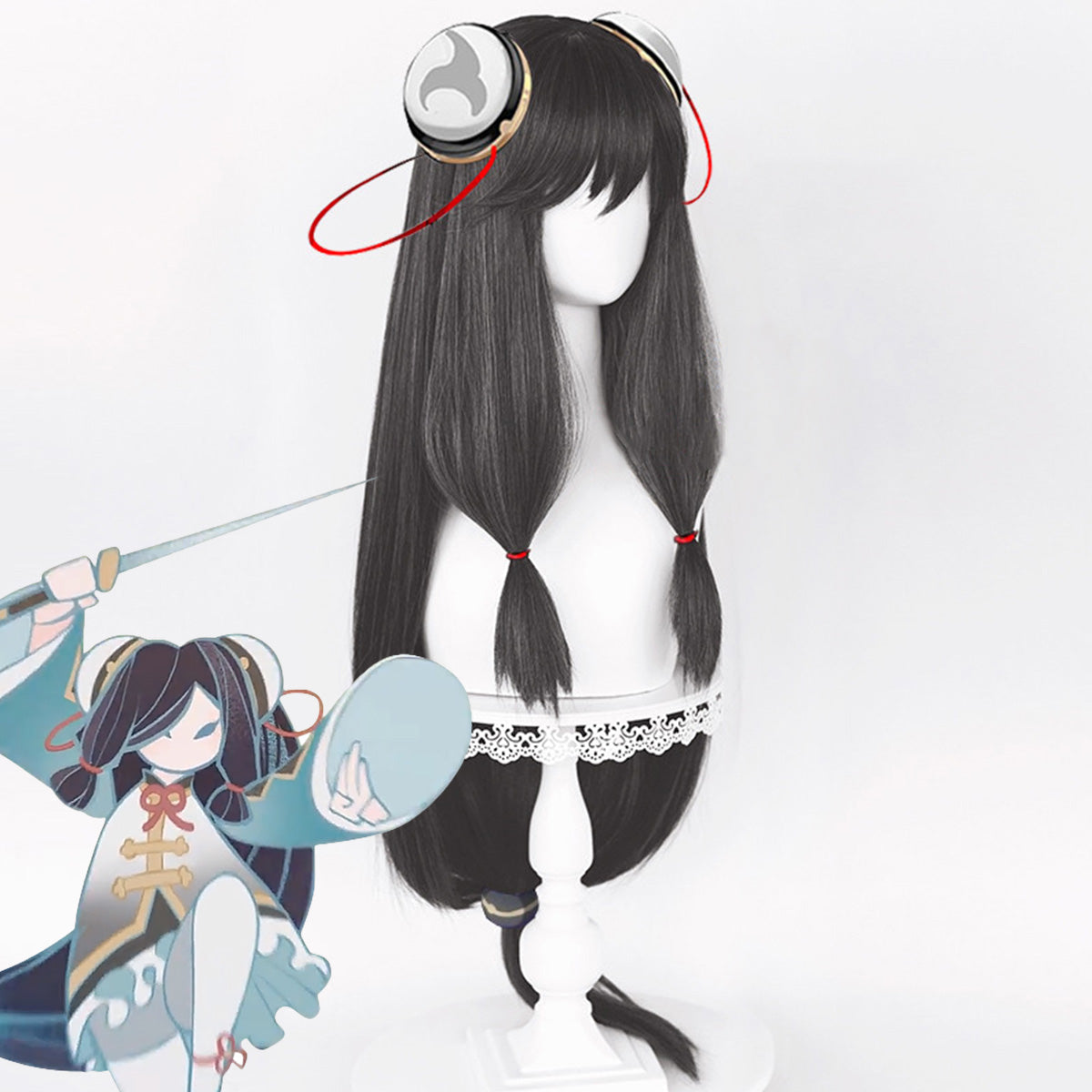 Genshin Impact Little Shenhe Young Shenhe Black Gray Cosplay Wig Wig - Tophatter Daily Deals